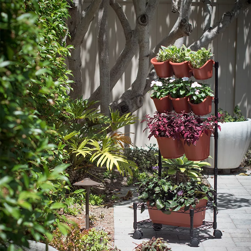 금속 모바일 녹색 벽 재배자 단일 프레임